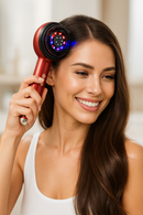 Escova Massageadora Capilar com Luz Vermelha – Estimula Crescimento e Reduz Queda dos Fios