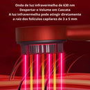 Escova Massageadora Capilar com Luz Vermelha – Estimula Crescimento e Reduz Queda dos Fios